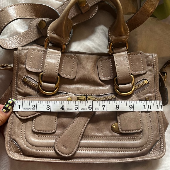 Chloe Beige Leather Bay Satchel - Picture 9 of 11